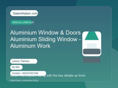Aluminium Window & Doors -