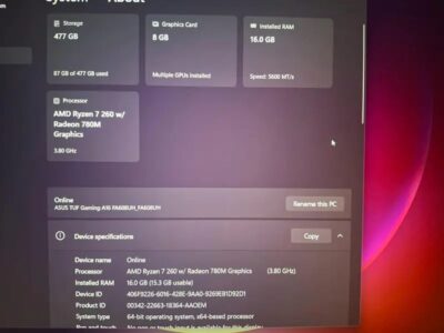 Asus Tuf Gaming A16 Fa608uh