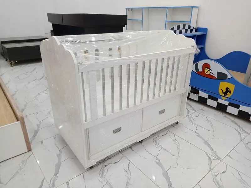 Baby Cot - Wooden Cot - Kids