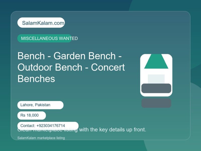 Bench - Garden Bench -