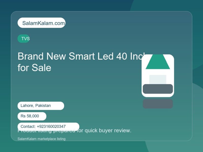Brand New Smart Led 40 Inch