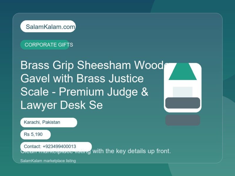 Brass Grip Sheesham Wooden