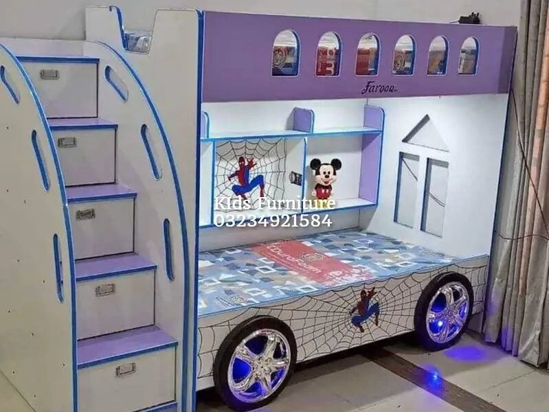 Bunk Bed - Kid Wooden Bunker
