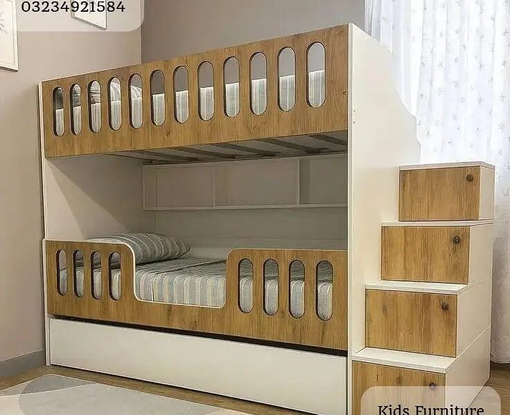 Bunk Bed - Kid Wooden Bunker