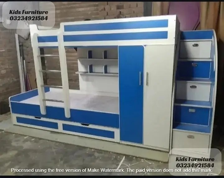 Bunk Bed - Kid Wooden Bunker
