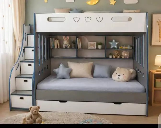Bunk Bed - Kid Wooden Bunker