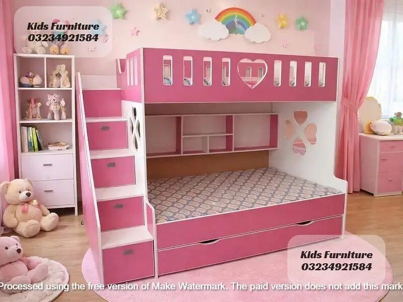 Bunk Bed - Kid Wooden Bunker