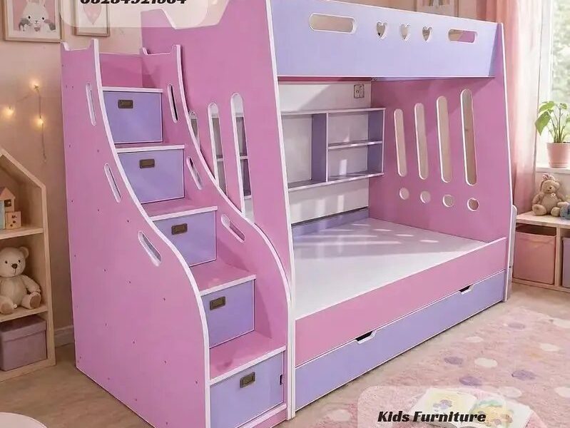 Bunk Bed - Kid Wooden Bunker