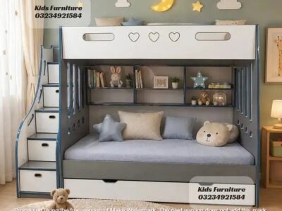 Bunk Bed - Kid Wooden Bunker
