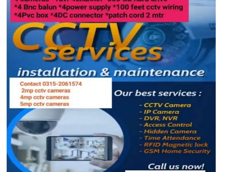 Cctv Camera with Installation