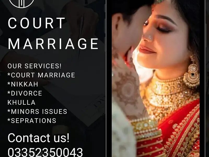 Court Marriage Rs. 8000 Qazi