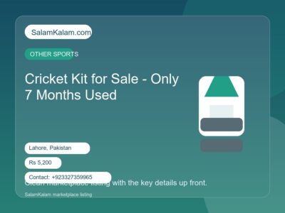 Cricket Kit for Sale - Only