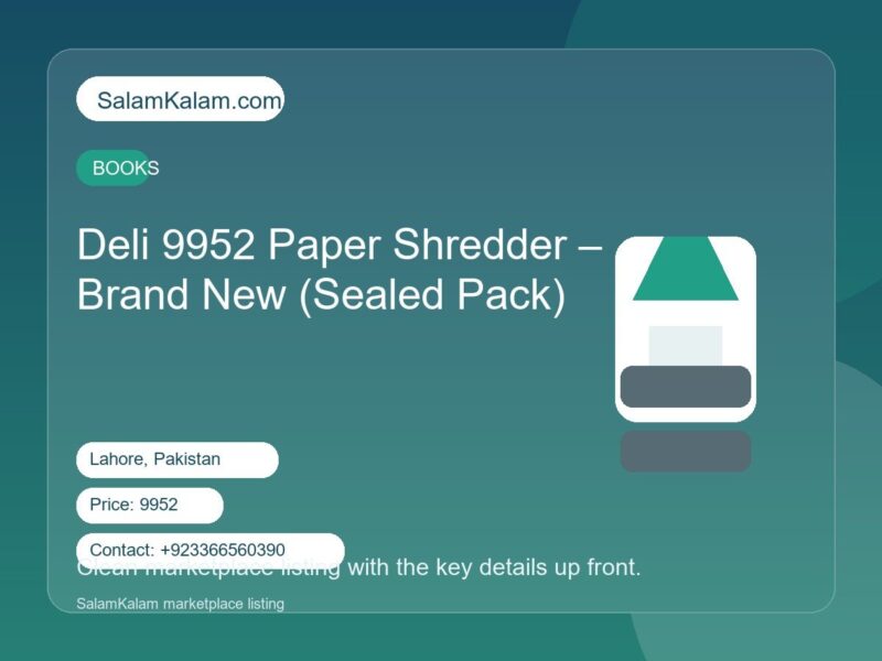 Deli 9952 Paper Shredder –