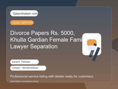 Divorce Papers Rs. 5000,