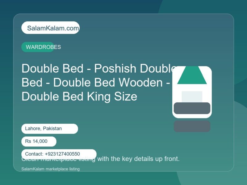 Double Bed - Poshish Double