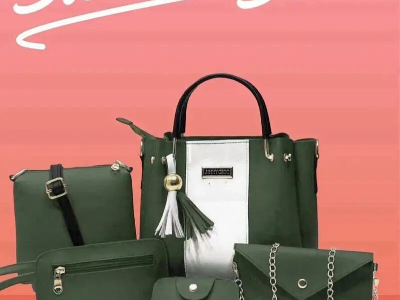Elegant 5 Pcs Ladies Handbag