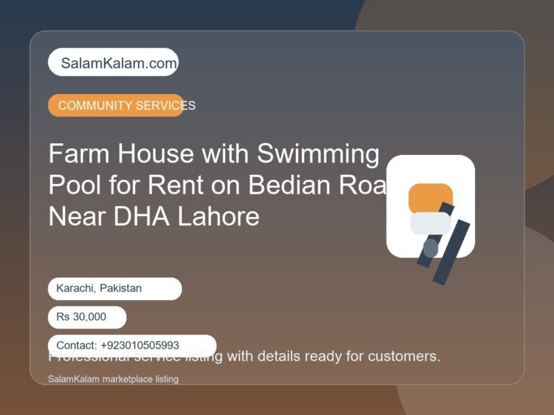 Farm House with Swimming