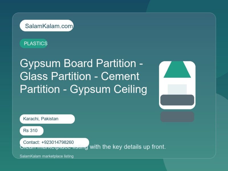 Gypsum Board Partition -