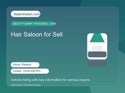 Hair Saloon for Sell