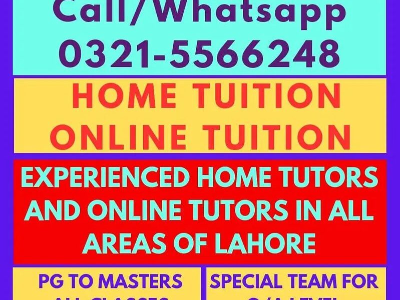 Home & Online Tuition - Male