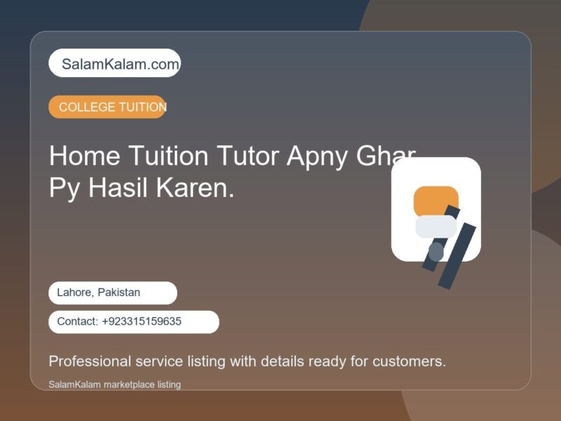 Home Tuition Tutor Apny Ghar