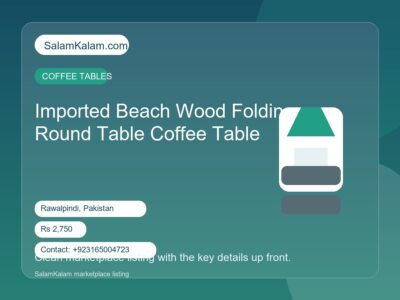 Imported Beach Wood Folding