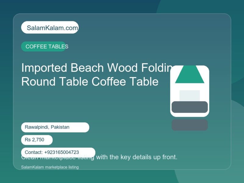 Imported Beach Wood Folding