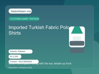 Imported Turkish Fabric Polo