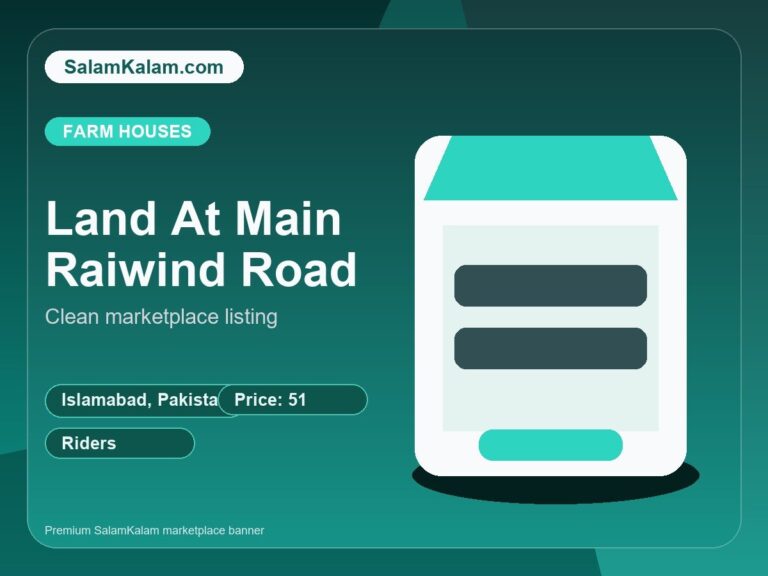 Land for Sale At Main