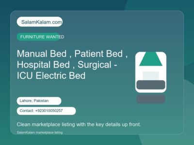 Manual Bed , Patient Bed ,