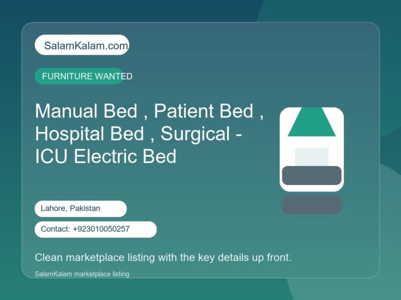 Manual Bed , Patient Bed ,