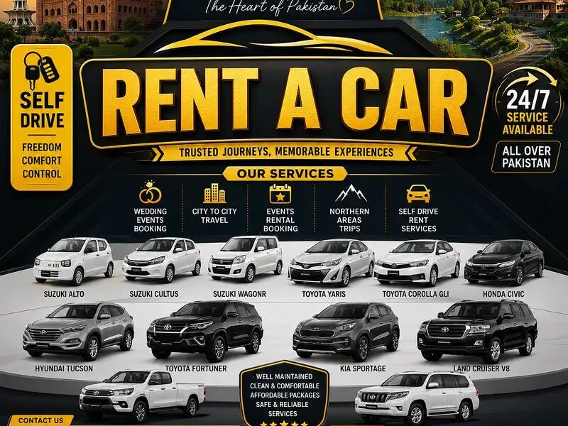 Rent A Car in Lahore -