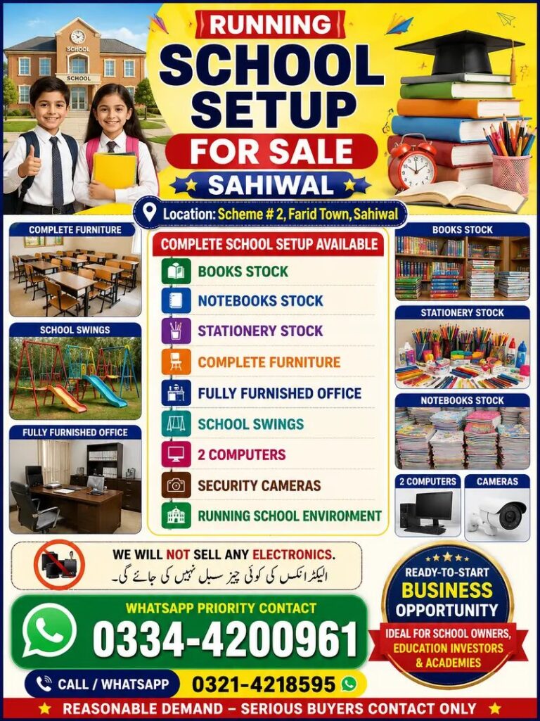 Running School for Sale – in