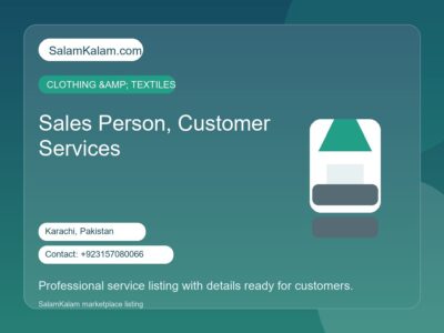 Sales Person, Customer