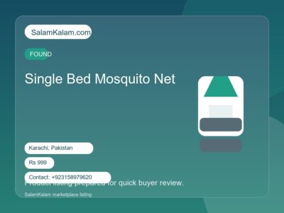 Single Bed Mosquito Net