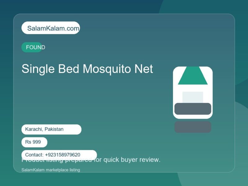 Single Bed Mosquito Net