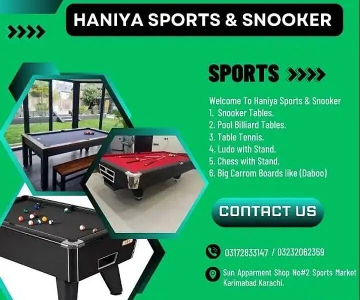 Snooker Table - Pool Table -