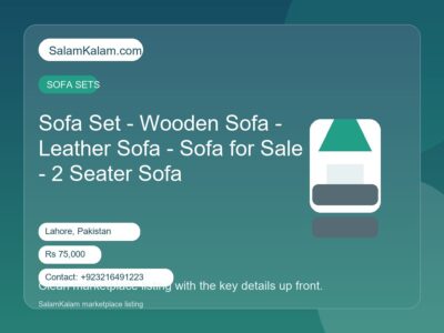 Sofa Set - Wooden Sofa -