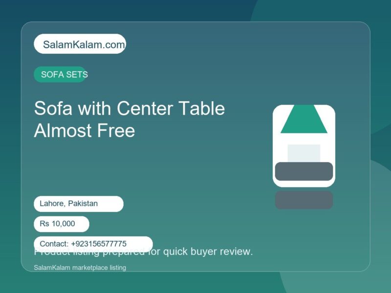 Sofa with Center Table