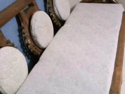 Solid Wood 5 - Seater Sofa