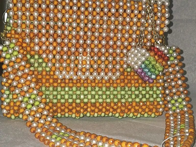 Stylish Handmade Bead Bag -