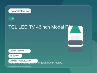 TCL LED TV 43inch Modal P6