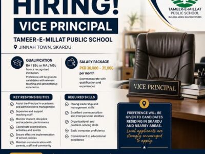 Vice Principal Required