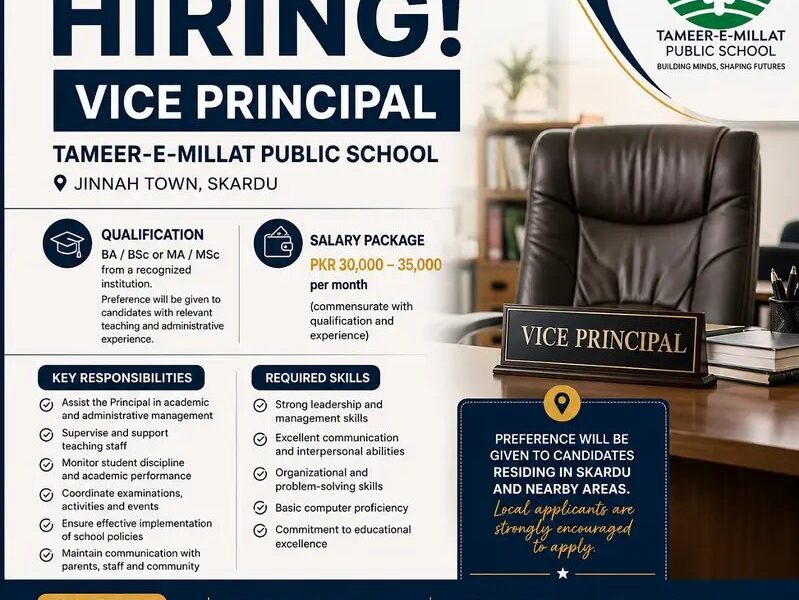 Vice Principal Required