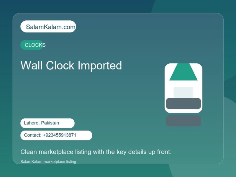 Wall Clock Imported